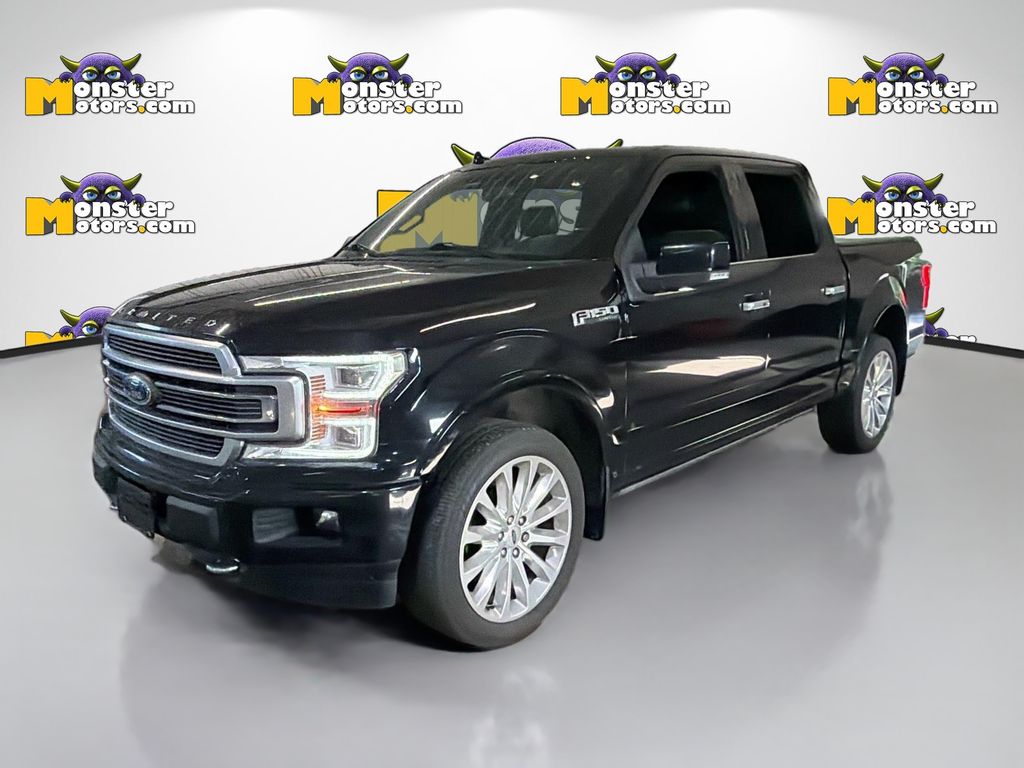 Black 2018 Ford F-150 Pickup Truck Four-Wheel Drive Automatic