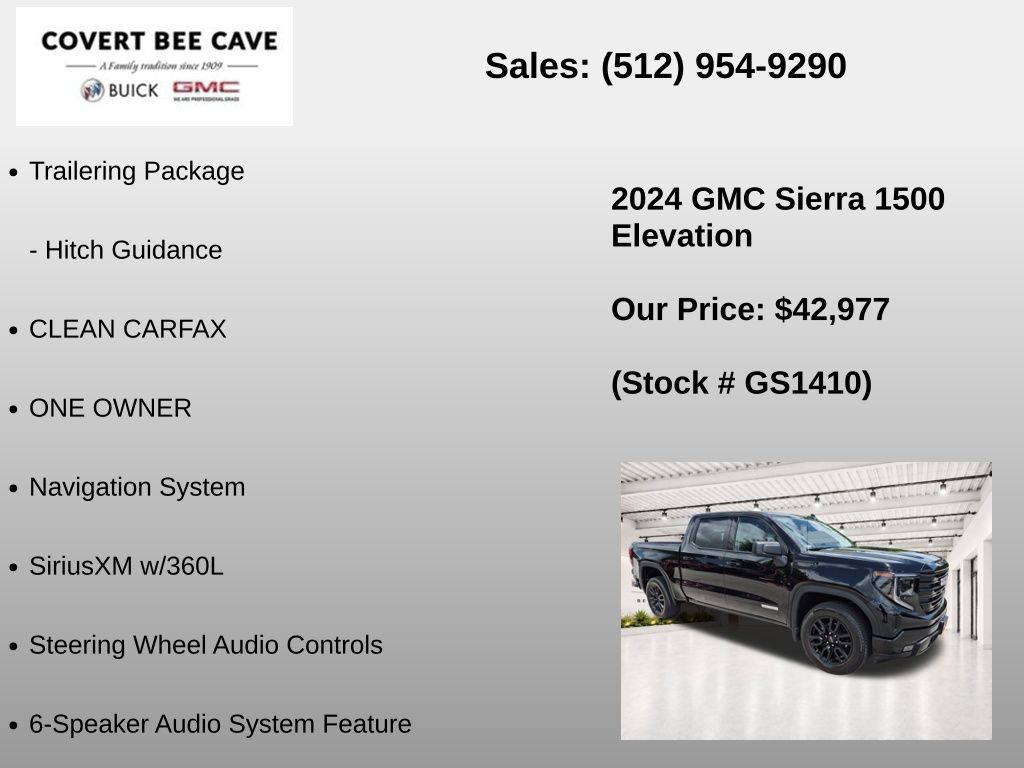 Used Car 2024 Gmc Sierra 1500  Elevation For Sale Under $50,000 In Austin, Texas