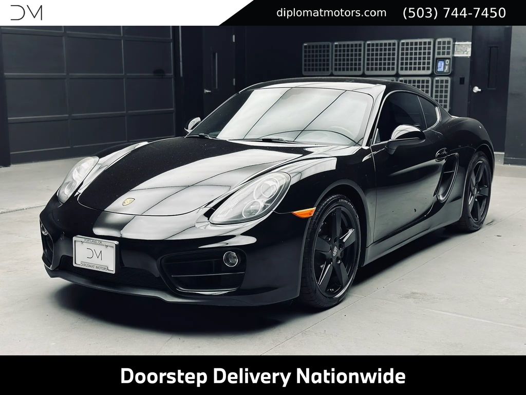 Black 2016 Porsche Cayman Coupe Rear-Wheel Drive 6-Speed Manual
