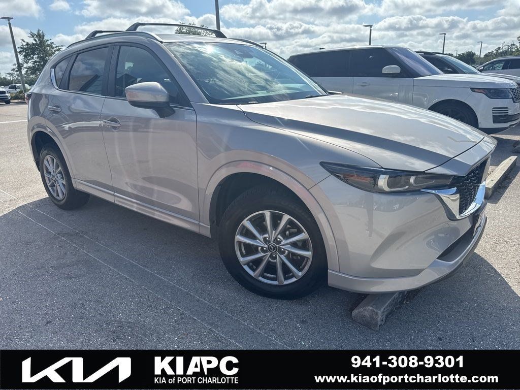 Gray (Platinum Quartz Metallic) 2024 Mazda CX-5 2.5 S Select AWD SUV / Crossover All-Wheel Drive 6-Speed Automatic