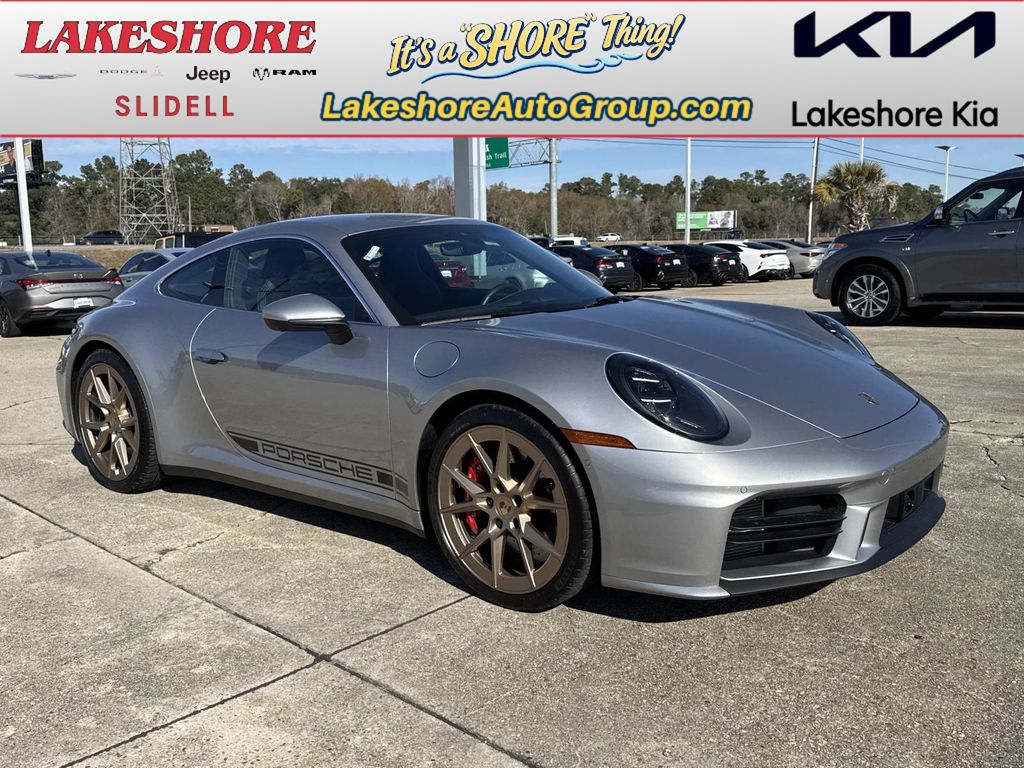 GT Silver Metallic 2025 Porsche 911 Coupe Rear-Wheel Drive 8-Speed Automatic