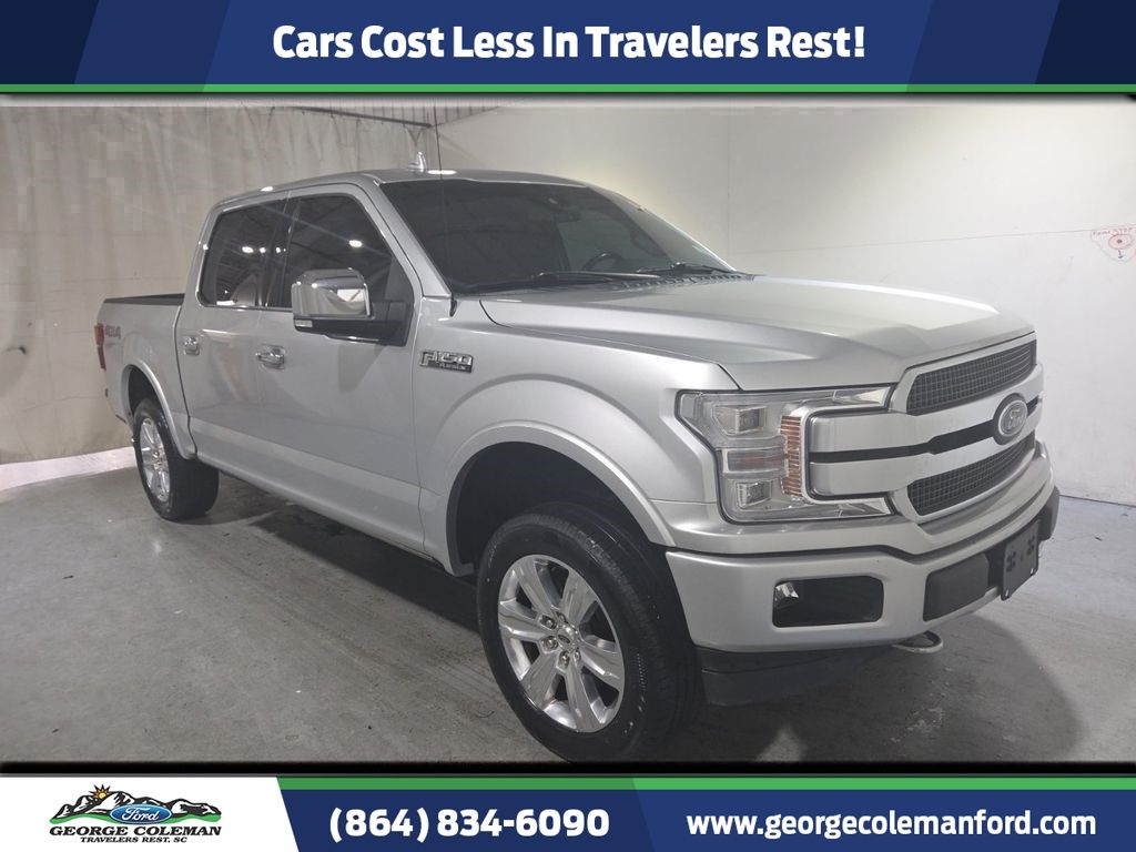 Ingot Silver 2019 Ford F-150 Platinum SuperCrew 4WD Pickup Truck Four-Wheel Drive Automatic