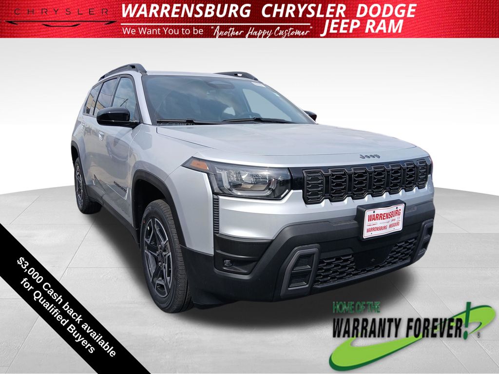 Silver Zynith Clearcoat 2026 Jeep Cherokee SUV / Crossover Four-Wheel Drive Continuously Variable Transmission