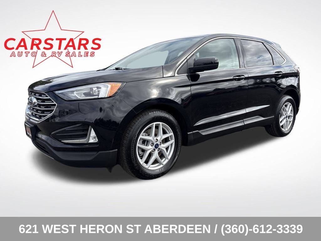 2021 Black Metallic Ford Edge SEL SUV