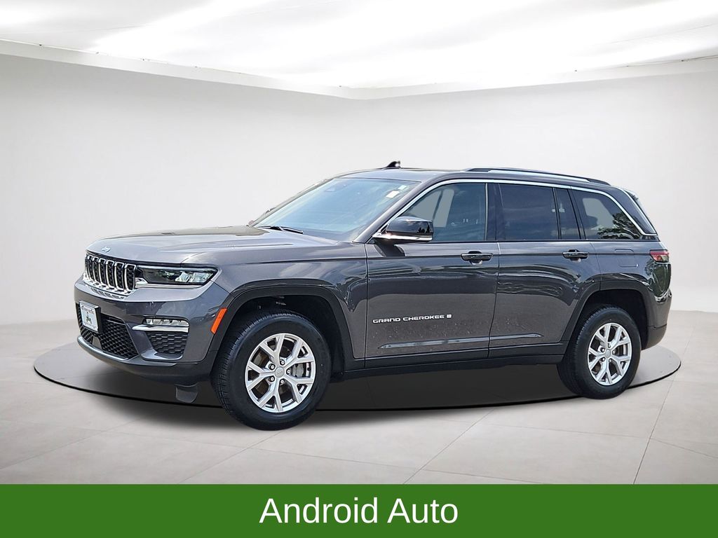 2022 Jeep Grand Cherokee Limited 4WD w/ Nav & Panoramic Sunroof Gray at Jones Ford