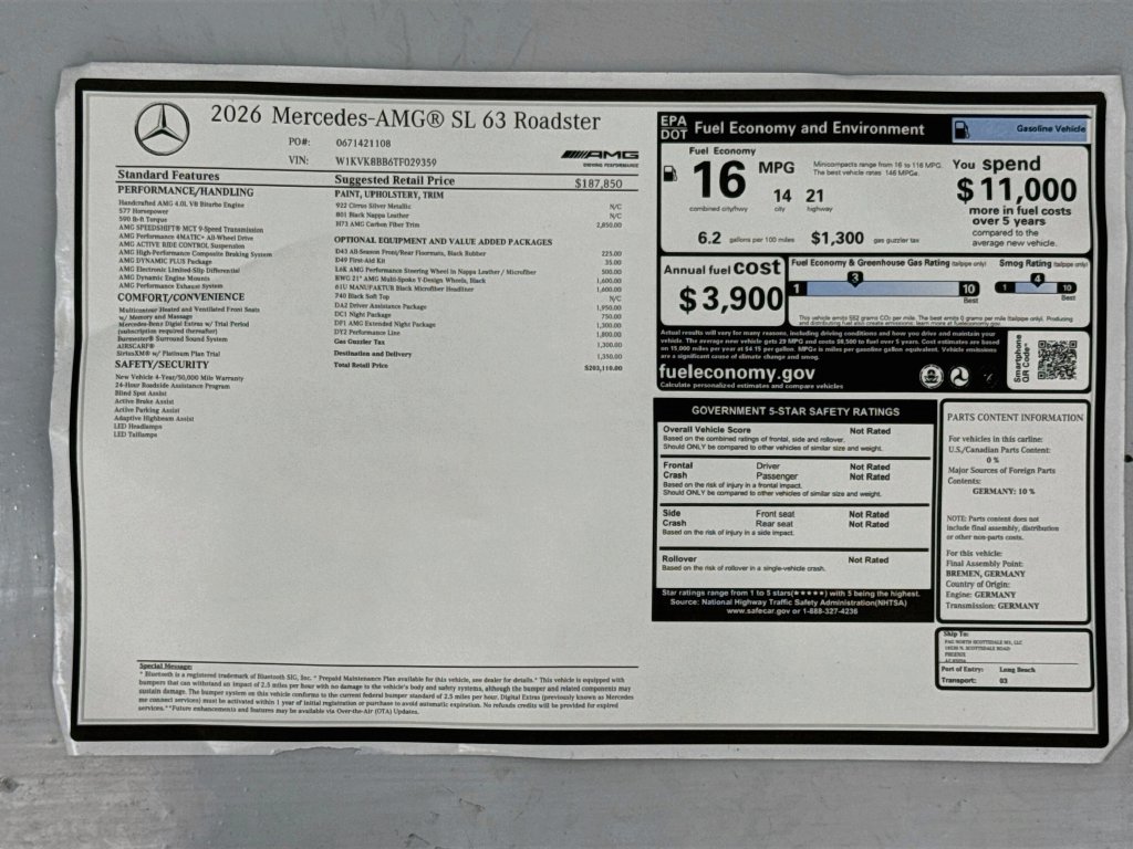 New 2026 Silver Mercedes-Benz SL 63 AMG® image 17