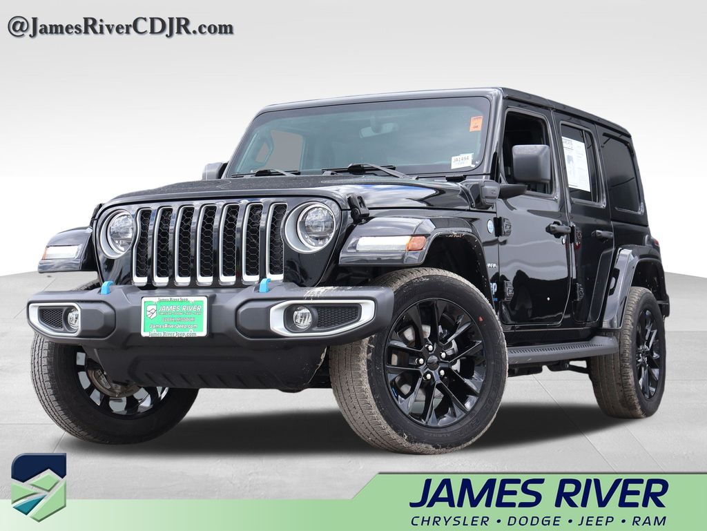 Black Clearcoat 2023 Jeep Wrangler 4xe SUV / Crossover Four-Wheel Drive 8-Speed Automatic