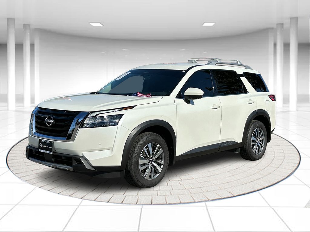 Pearl White 2024 Nissan Pathfinder SUV / Crossover Front-Wheel Drive 9-Speed Automatic
