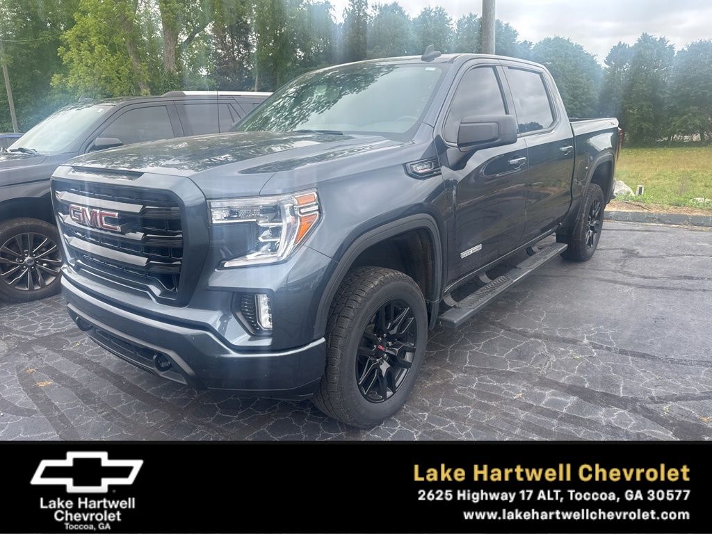 Gray (Dark Sky Metallic) 2021 GMC Sierra 1500 Elevation Crew Cab 4WD Pickup Truck Four-Wheel Drive Automatic
