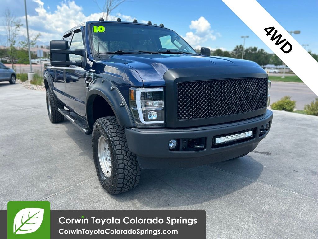 Dark Blue Pearl 2010 Ford F-350 Super Duty Pickup Truck Four-Wheel Drive 5-Speed Automatic Overdrive