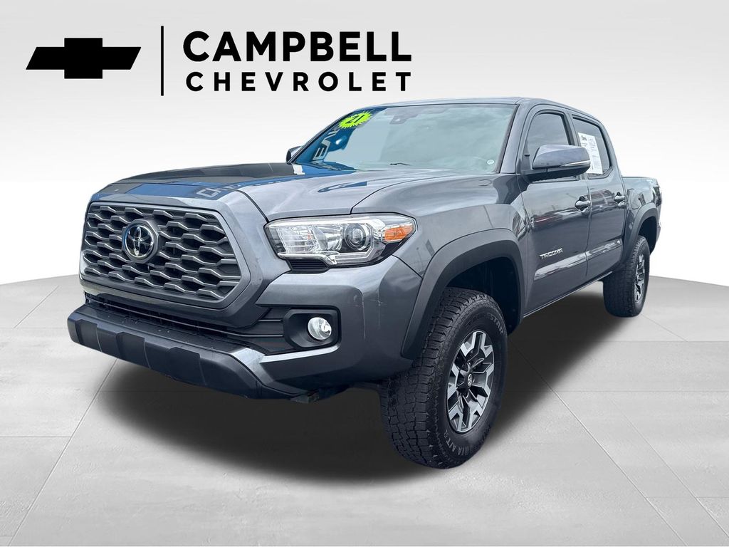 Magnetic Gray Metallic 2021 Toyota Tacoma TRD Off Road Double Cab 4WD Pickup Truck Four-Wheel Drive 6-Speed Automatic