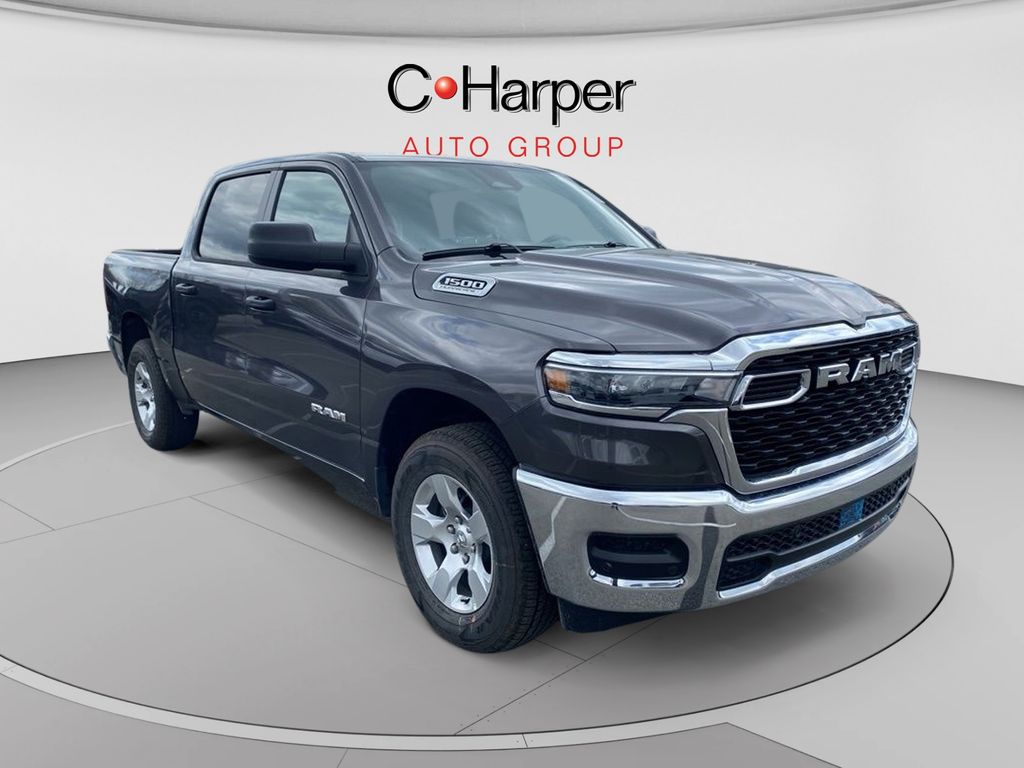 Gray (Granite Crystal Metallic Clearcoat) 2026 RAM 1500 Pickup Truck Four-Wheel Drive 8-Speed Automatic