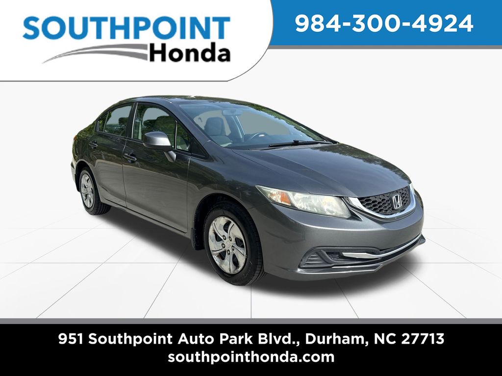 Polished Metal Metallic 2013 Honda Civic LX Sedan Front-Wheel Drive 5-Speed Automatic