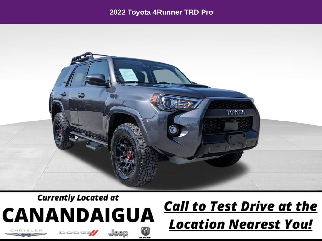 Magnetic Gray Metallic 2022 Toyota 4Runner TRD Pro 4WD SUV / Crossover Four-Wheel Drive 5-Speed Automatic