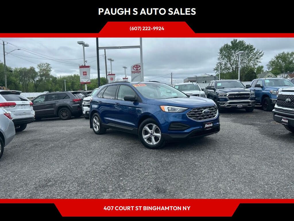 Blue 2020 Ford Edge SE AWD SUV / Crossover All-Wheel Drive 8-Speed Automatic
