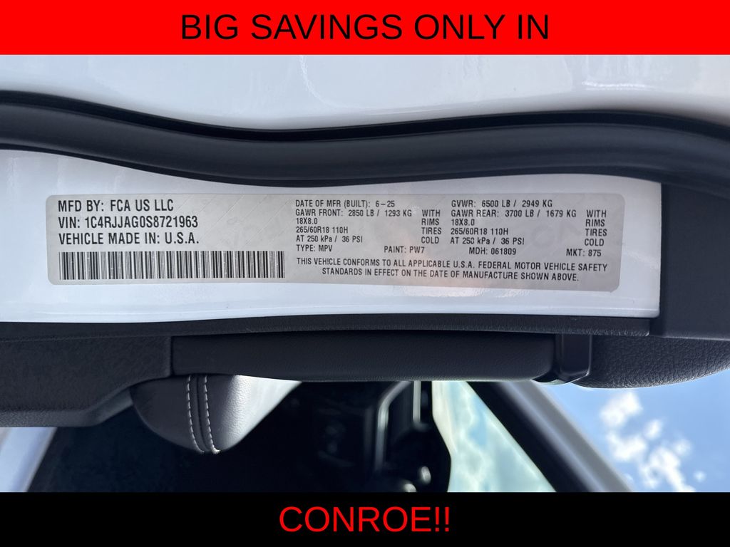 2025 Jeep Grand Cherokee L Laredo White at Bayshore Chrysler Jeep Dodge Ram