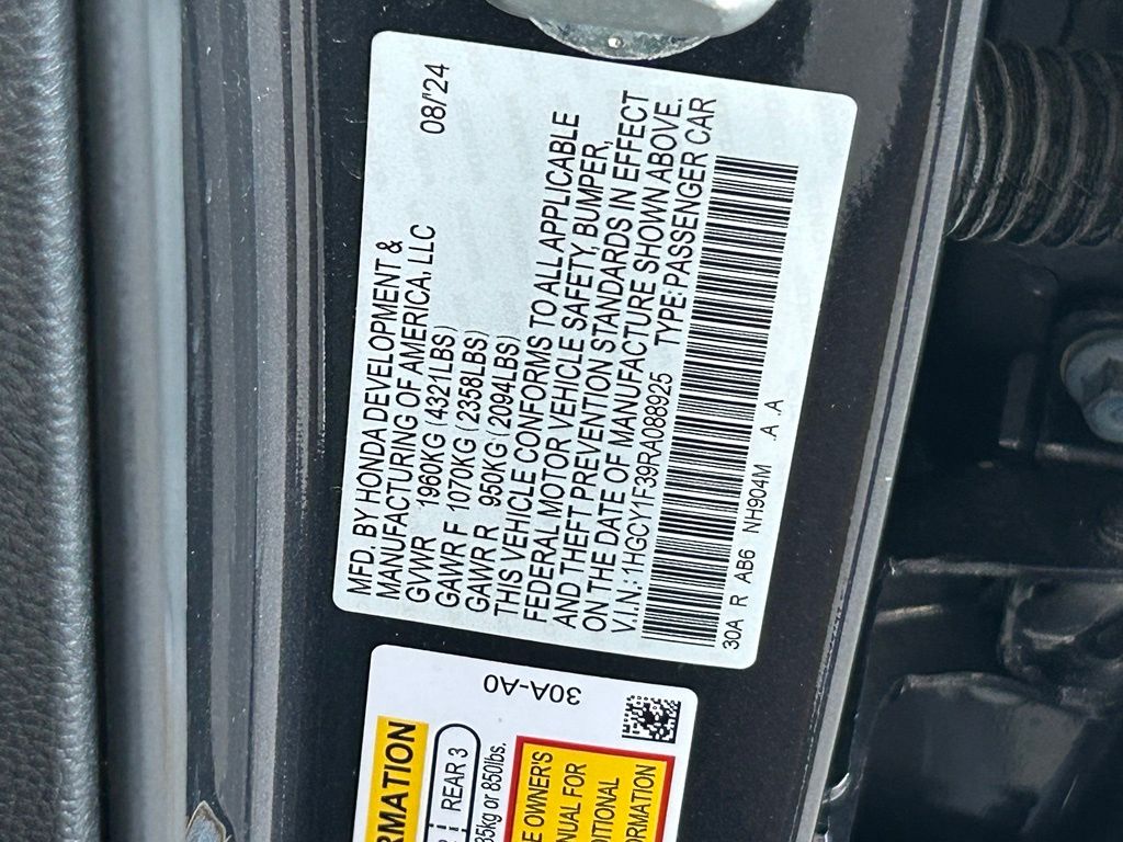 Used 2024 Canyon River Blue Metallic Honda EX image 46