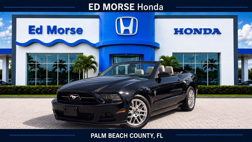 Black 2014 Ford Mustang Convertible Rear-Wheel Drive 6-Speed Automatic