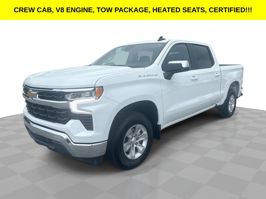 Summit White 2026 Chevrolet Silverado 1500 LT Crew Cab RWD Pickup Truck 4X2 Automatic