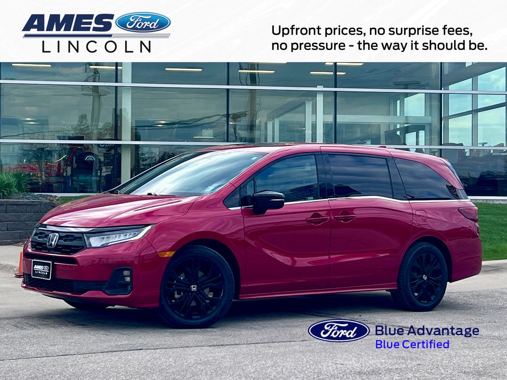 Radiant Red Metallic II 2025 Honda Odyssey Sport-L FWD Minivan Front-Wheel Drive Automatic