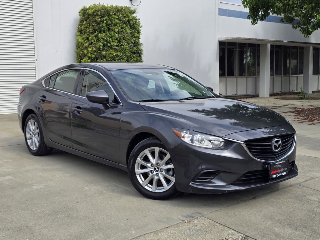 Meteor Gray Mica 2016 Mazda MAZDA6 i Sport Sedan Front-Wheel Drive 6-Speed Automatic