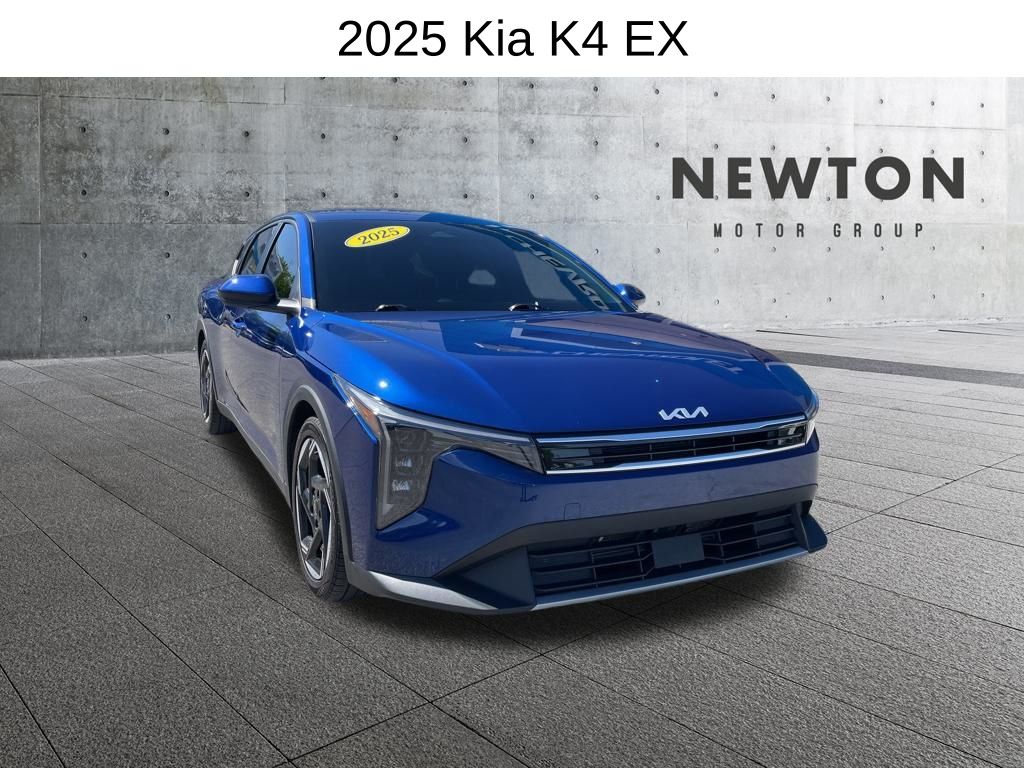 Deep Sea Blue 2025 Kia K4 Sedan Front-Wheel Drive Continuously Variable Transmission