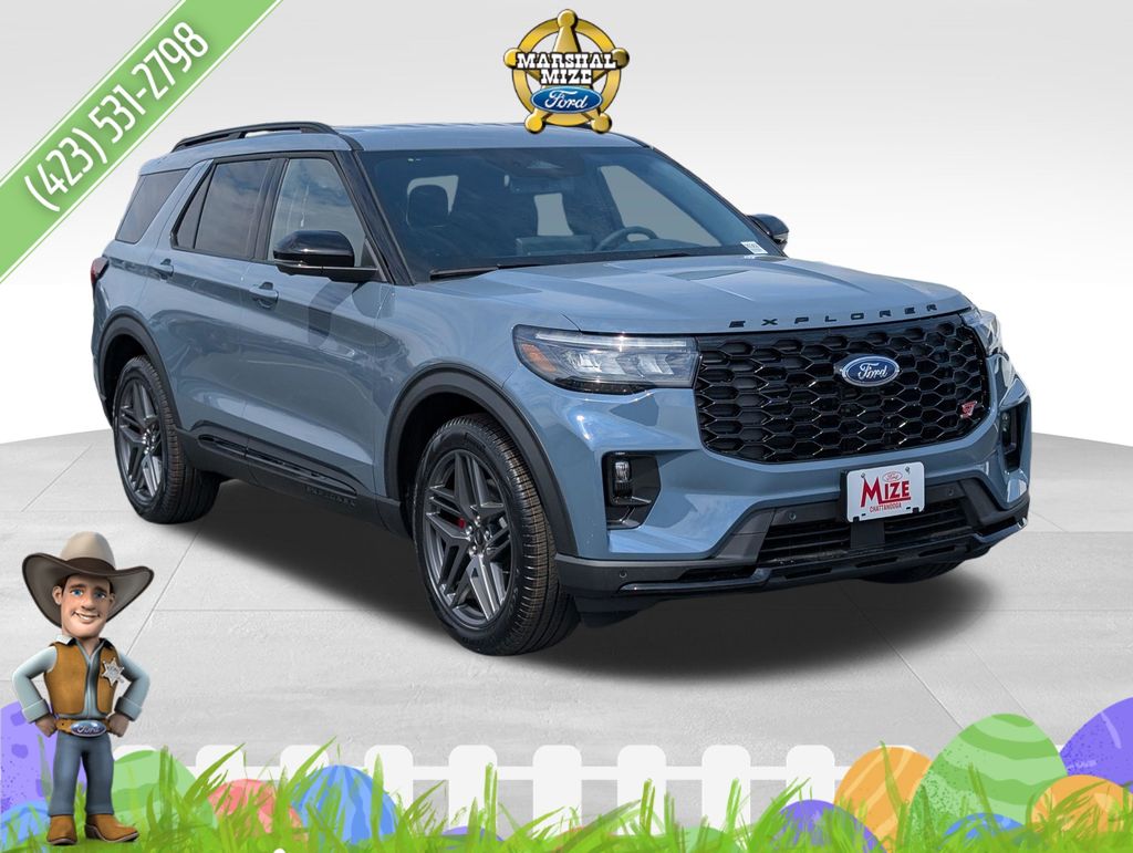 Vapor Blue Metallic 2026 Ford Explorer ST AWD SUV / Crossover All-Wheel Drive Automatic