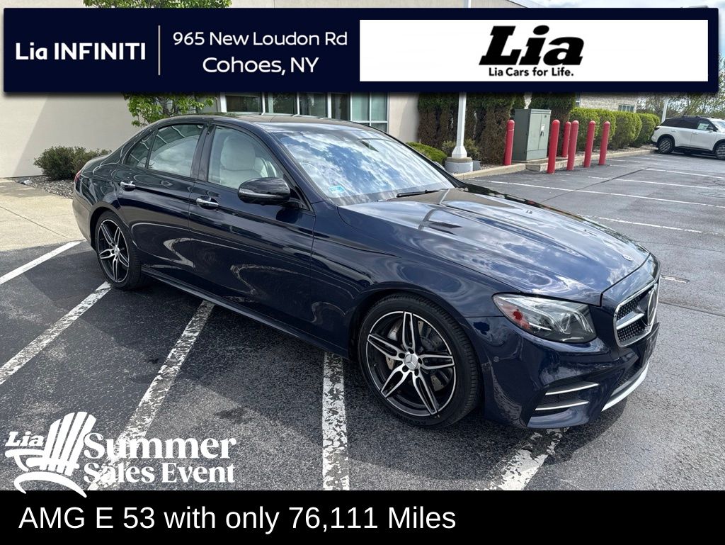 Brilliant Blue Metallic 2020 Mercedes-Benz E-Class AMG E 53 Sedan 4MATIC Sedan All-Wheel Drive 9-Speed Automatic