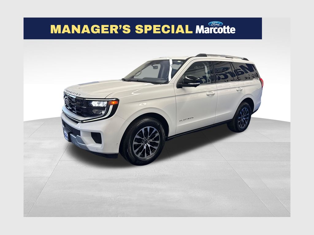 White Metallic 2025 Ford Expedition Platinum 4WD SUV / Crossover Four-Wheel Drive Automatic