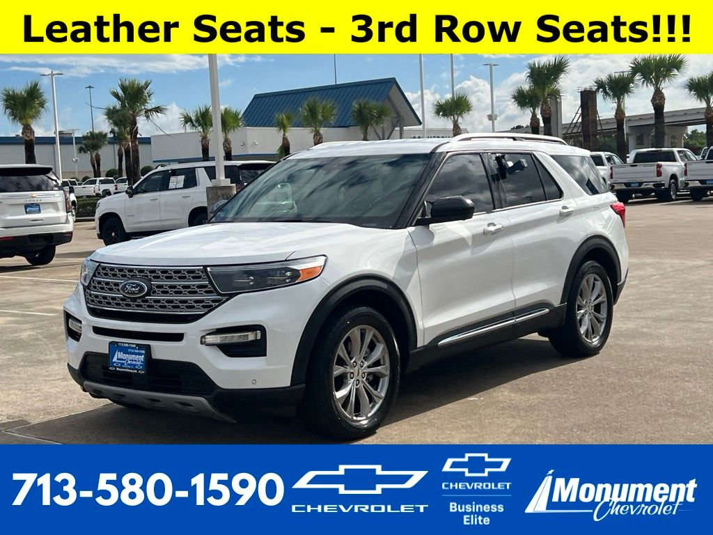 2022 Ford Explorer Limited White at Community Honda