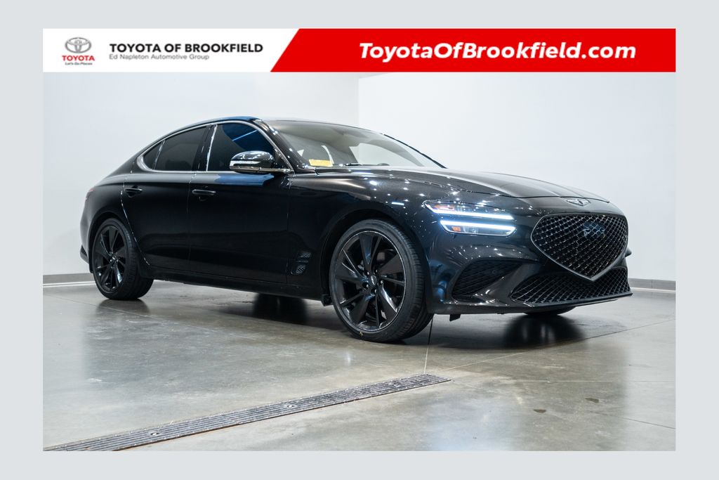 Vik Black 2023 Genesis G70 2.0T RWD Sedan Rear-Wheel Drive 8-Speed Automatic