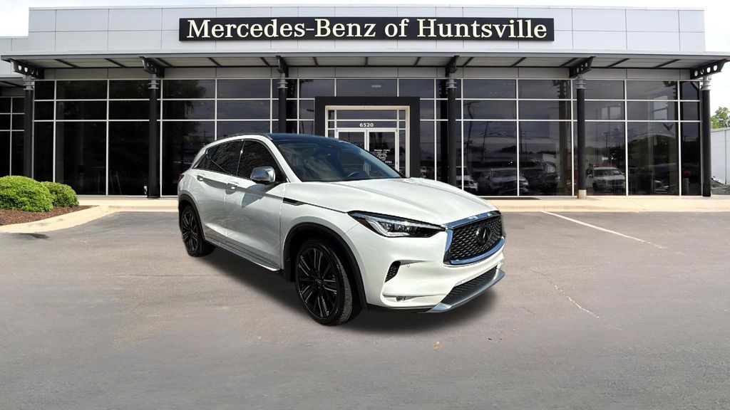 Radiant White 2023 INFINITI QX50 Sensory FWD SUV / Crossover Front-Wheel Drive Continuously Variable Transmission