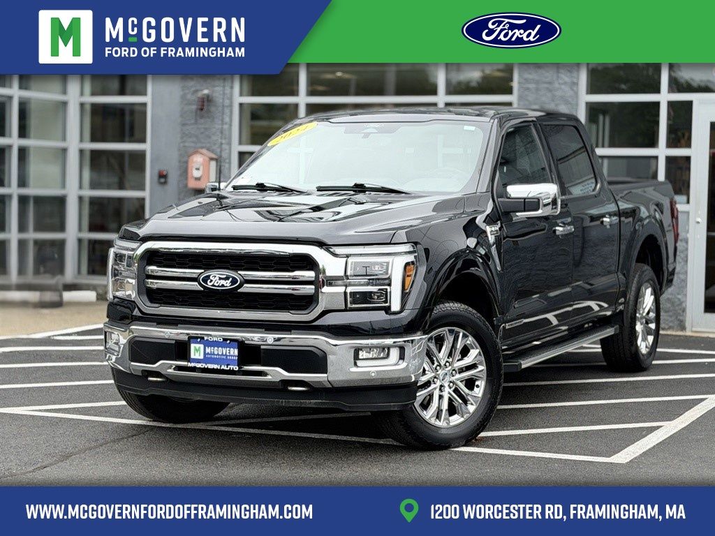 Black 2024 Ford F-150 Pickup Truck Four-Wheel Drive Automatic