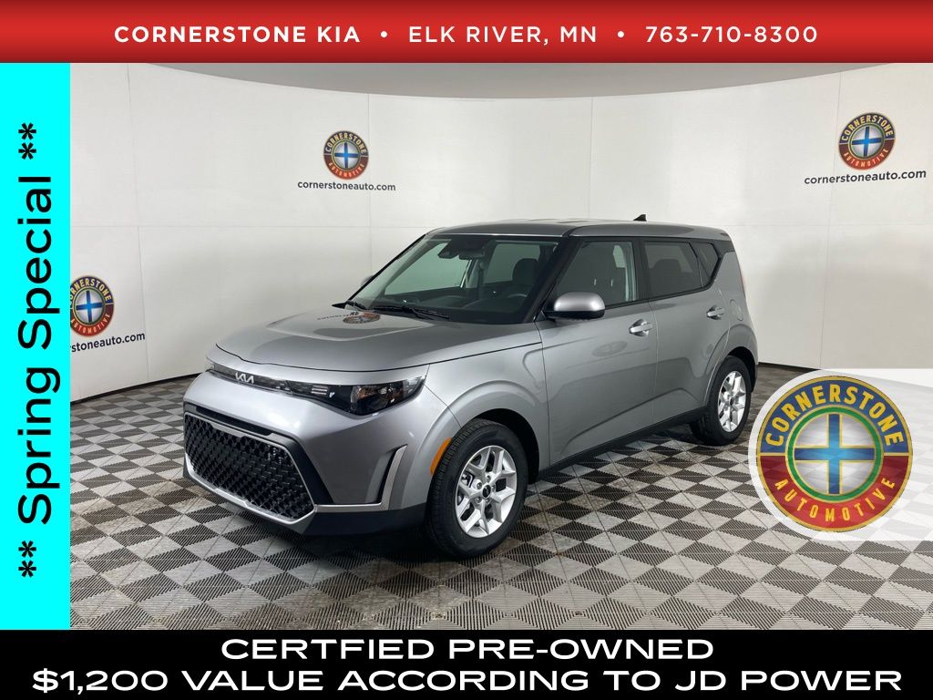 Steel Gray 2025 Kia Soul LX FWD SUV / Crossover Front-Wheel Drive Continuously Variable Transmission