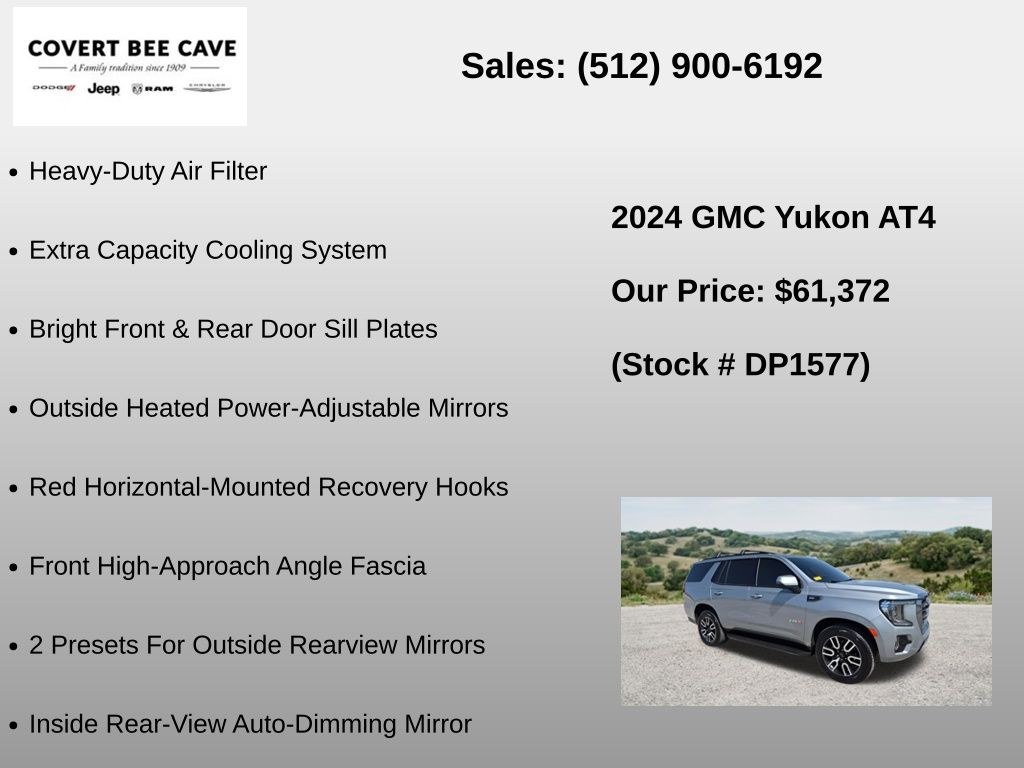 Used Car 2024 Gmc Yukon  At4 For Sale Under $70,000 In Austin, Texas