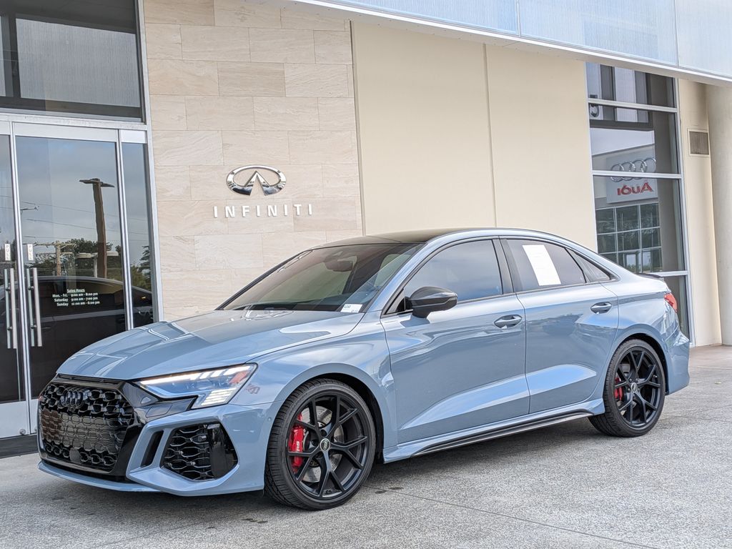 Kemora Gray Metallic 2024 Audi RS 3 Sedan All-Wheel Drive 7-Speed Automatic