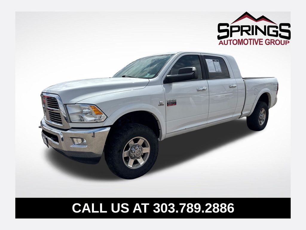 Bright White Clearcoat/Mineral Gray Metallic CC 2010 Dodge RAM 2500 Pickup Truck Four-Wheel Drive 6-Speed Automatic