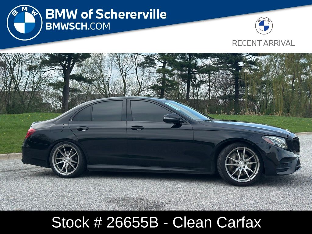 Black 2017 Mercedes-Benz E-Class Sedan All-Wheel Drive 9-Speed Automatic
