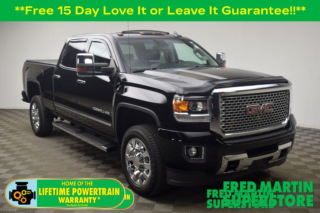 Onyx Black 2016 GMC Sierra 2500HD Denali Crew Cab SB 4WD Pickup Truck Four-Wheel Drive 6-Speed Automatic Overdrive
