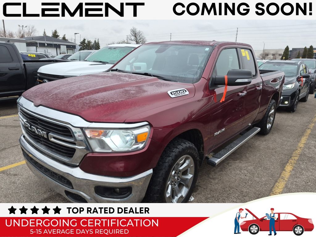 Delmonico Red Pearlcoat 2019 RAM 1500 Big Horn Quad Cab 4WD Pickup Truck Four-Wheel Drive 8-Speed Automatic