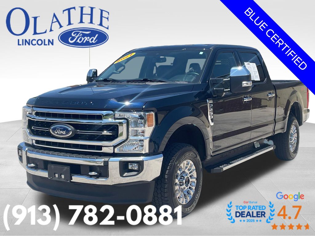 Antimatter Blue Metallic 2021 Ford F-250 Super Duty Pickup Truck Four-Wheel Drive Automatic