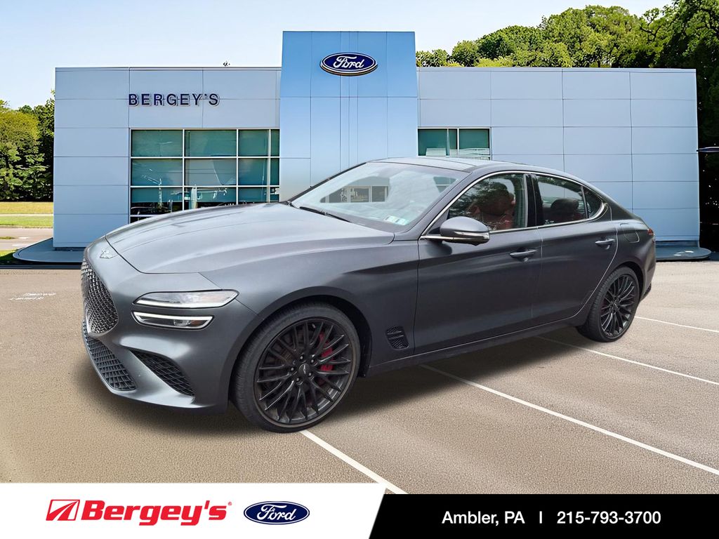 Melbourne Gray 2022 Genesis G70 Sedan All-Wheel Drive 8-Speed Automatic