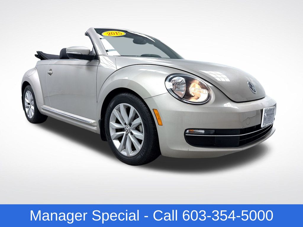 Silver 2015 Volkswagen Beetle TDI Convertible Convertible Front-Wheel Drive 6-Speed Dual Clutch