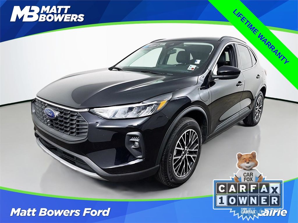 Agate Black Metallic 2025 Ford Escape Hybrid Plug-in FWD SUV / Crossover Front-Wheel Drive Continuously Variable Transmission