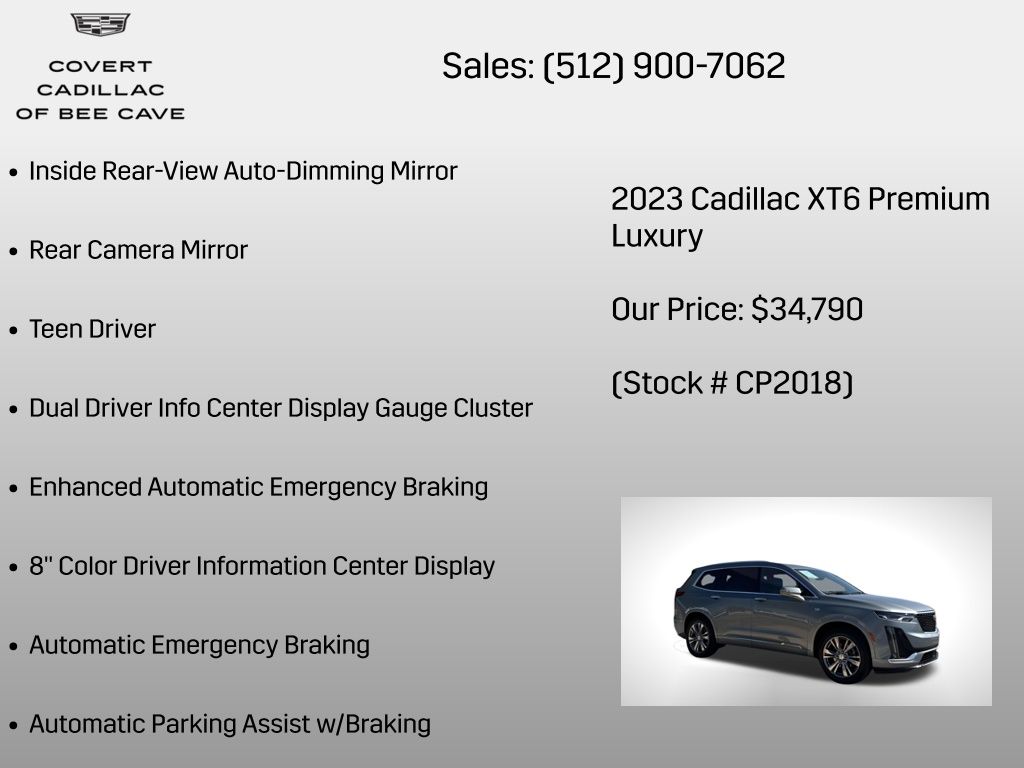 Used Car 2023 Cadillac Xt6  Premium Luxury For Sale Under $35,000 In Austin, Texas