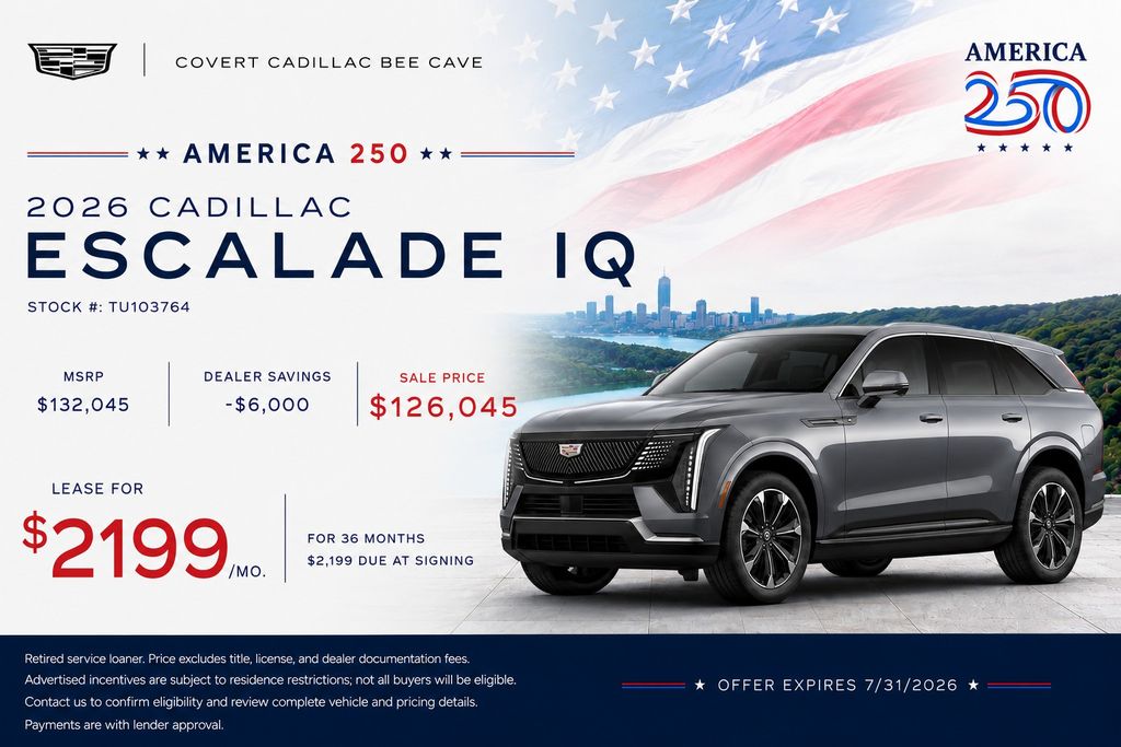 New Car 2025 Cadillac Escalade Iq  Sport For Sale Under $130,000 In Austin, Texas