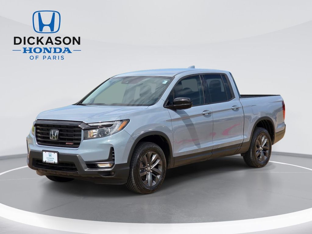 Sonic Gray Pearl 2023 Honda Ridgeline Pickup Truck All-Wheel Drive 9-Speed Automatic