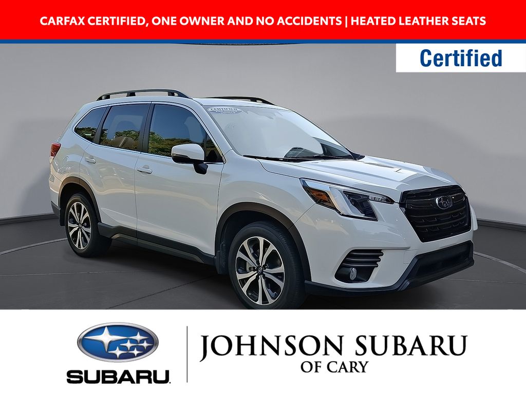 Crystal White Pearl 2023 Subaru Forester SUV / Crossover All-Wheel Drive Continuously Variable Transmission