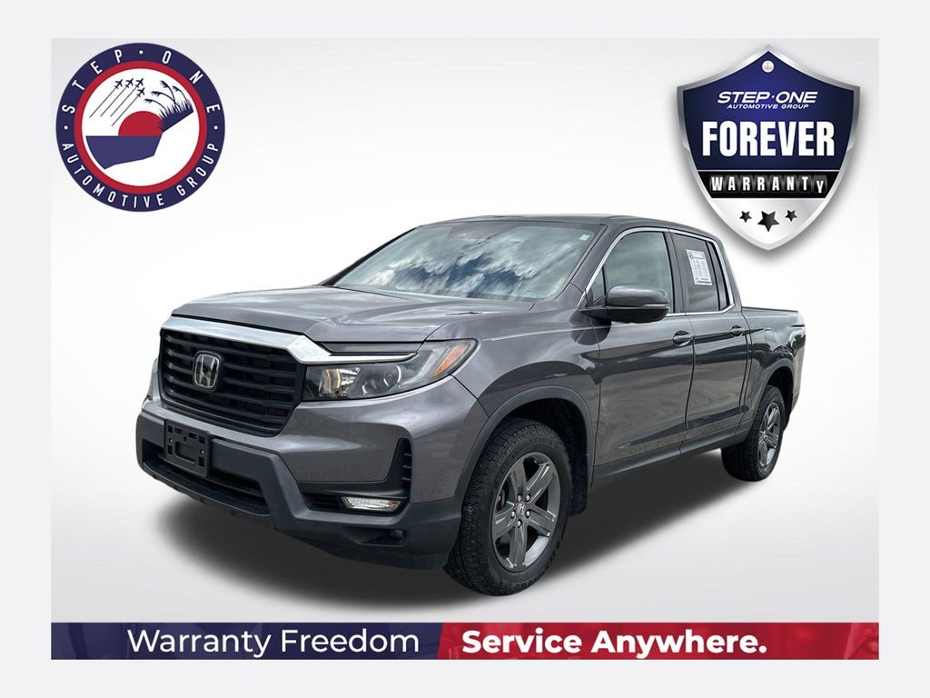 Sonic Gray Pearl 2023 Honda Ridgeline RTL AWD Pickup Truck All-Wheel Drive 9-Speed Automatic