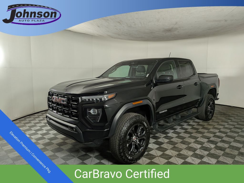 Onyx Black 2024 GMC Canyon Elevation Crew Cab 4WD Pickup Truck Four-Wheel Drive 8-Speed Automatic